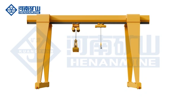 Grab bucket and hook dual-purpose electric hoist gantry crane.webp