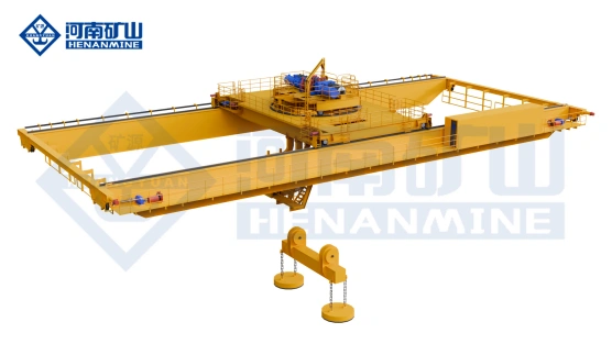 The upper rotating electromagnetic hanging beam bridge crane.webp