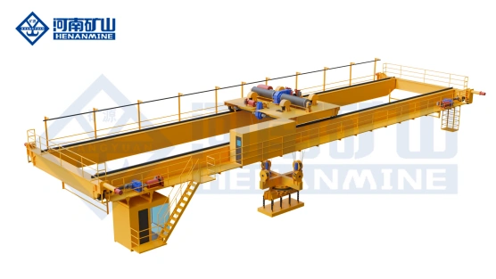 Downward rotating electromagnetic hanging beam bridge crane.webp